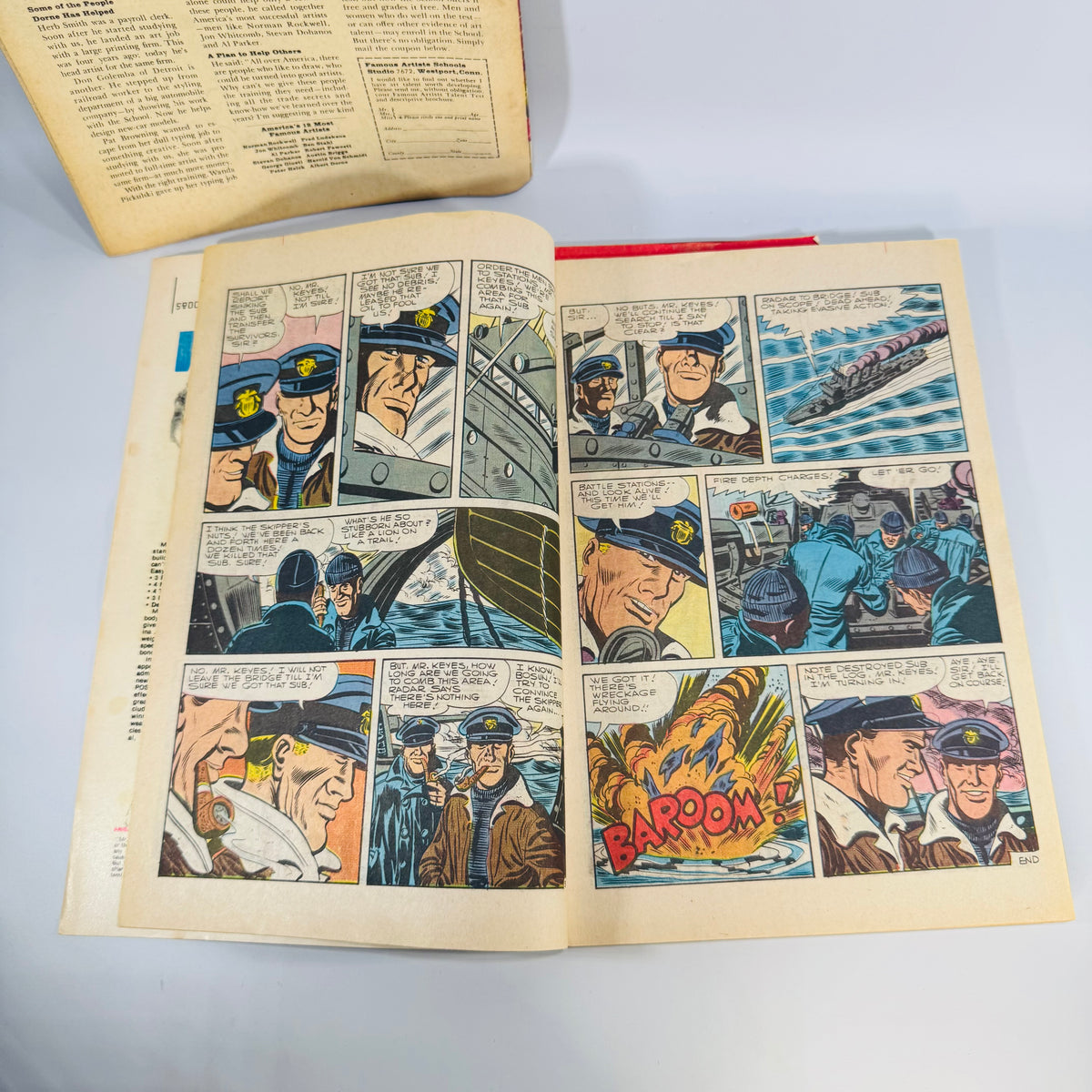 Vintage War Comics Lot, Fightin' Air Force #51, Fightin' Navy #126, Battlefield Action #79 (1965 to 1983), Charlton Comics | Military Adventure, War Comics