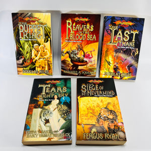 Dragonlance Chaos War Series Paperback Bundle of 5 Douglas Niles Richard A Knaak TSR Wizards of the Coast Fantasy Novels