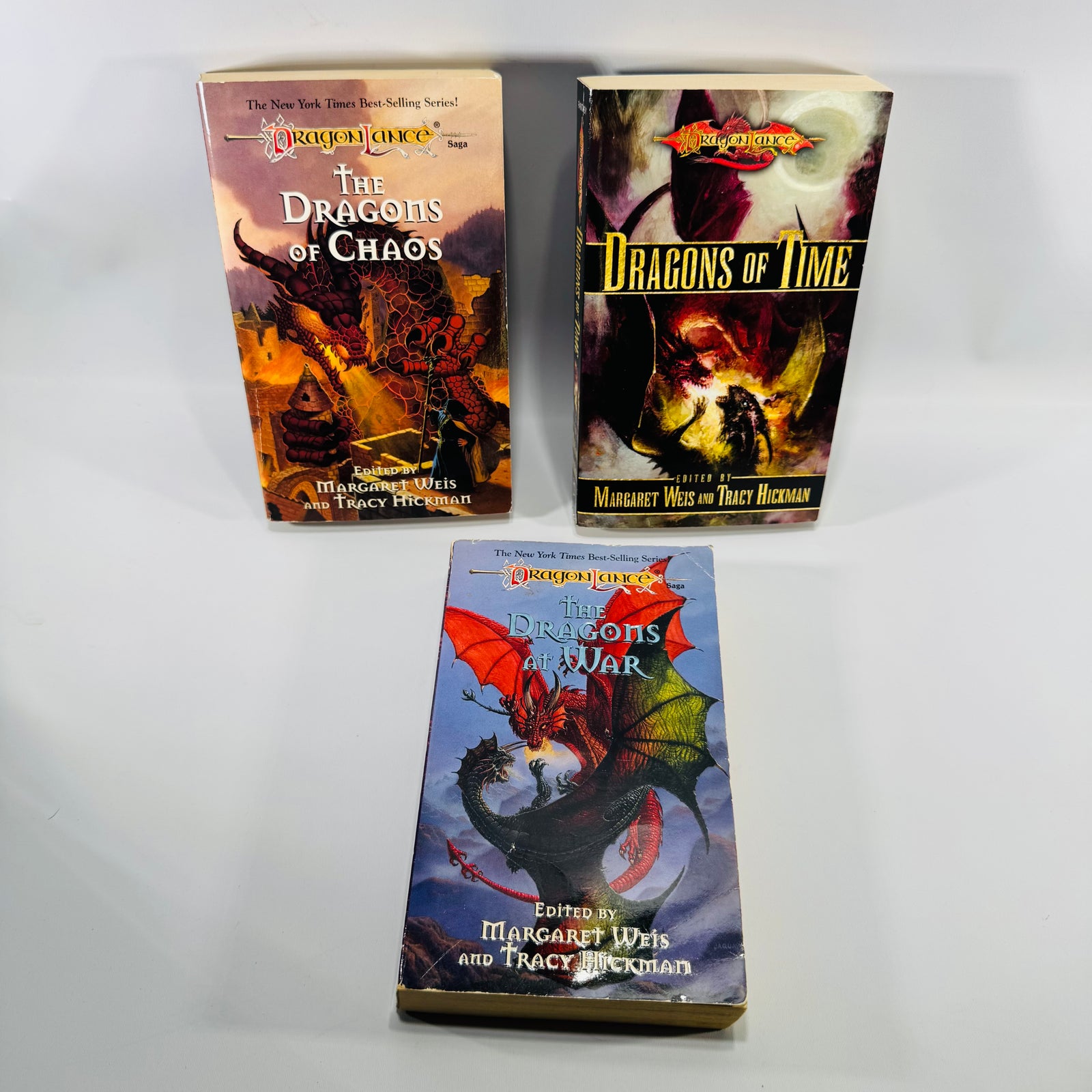Dragonlance Fantasy Book Bundle Dragons of Chaos War Time Weis Hickman Paperbacks