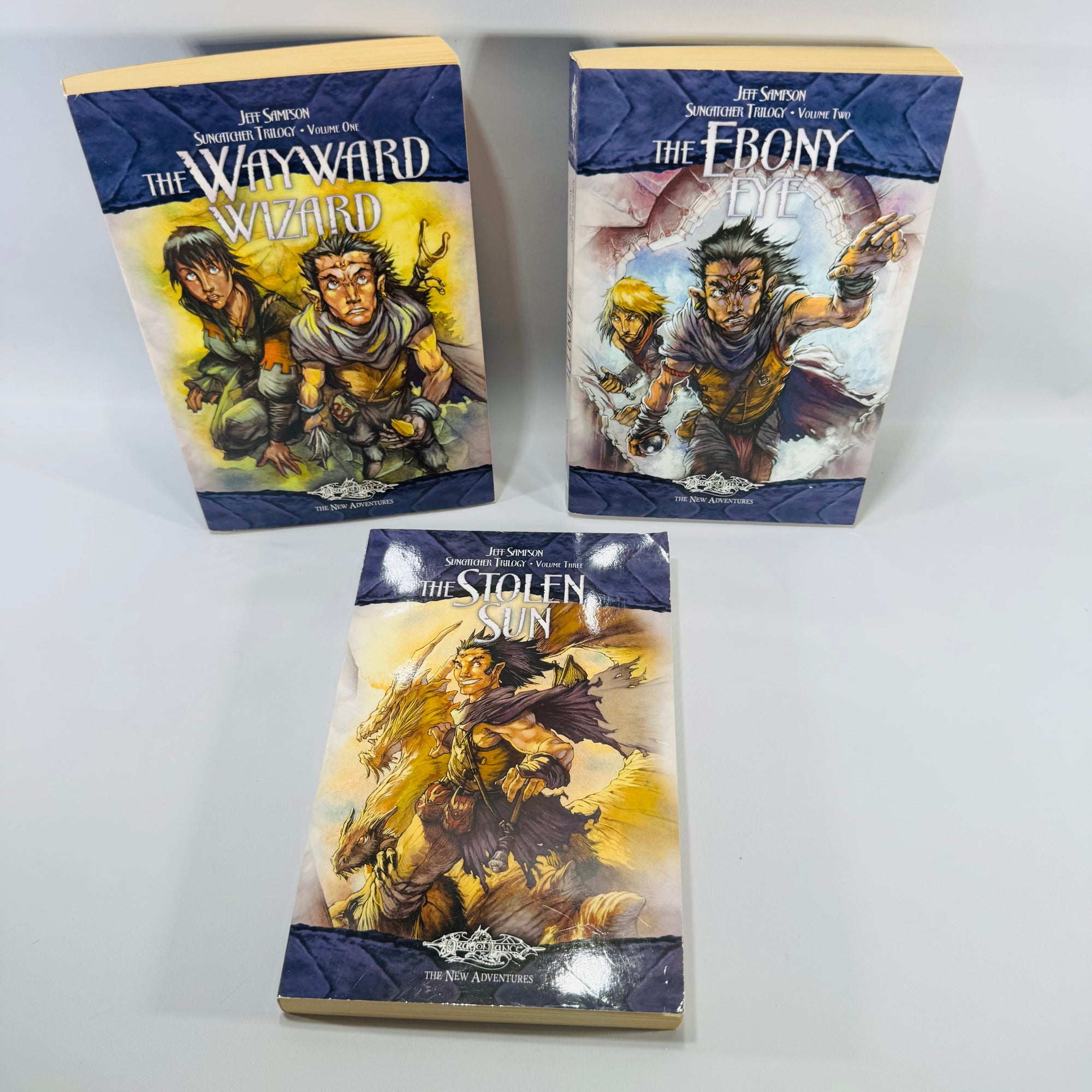 Dragonlance Suncatcher Trilogy paperback set Jeff Sampson