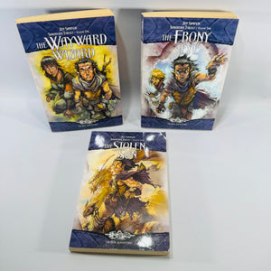 Dragonlance Suncatcher Trilogy paperback set The Wayward Wizard Jeff Sampson