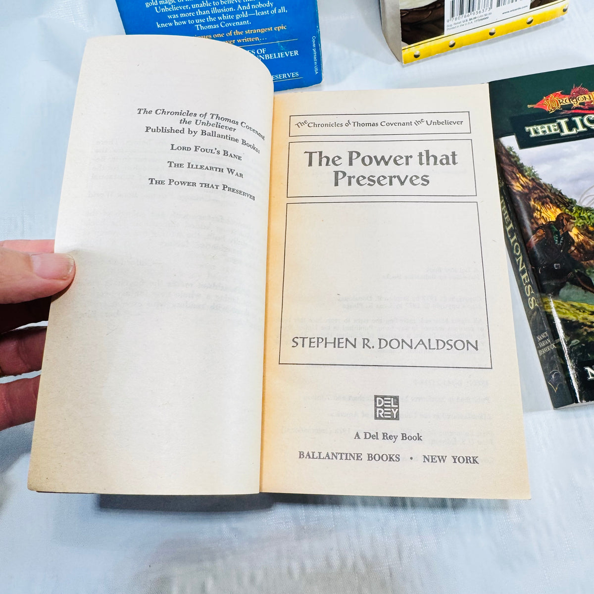 Title page of The Power That Preserves by Stephen R. Donaldson
