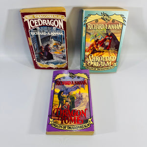 Dragonrealm Book Bundle Richard A. Knaak Vintage Fantasy Paperbacks 1989–1992
