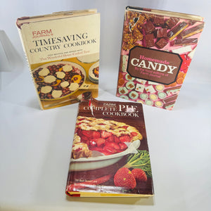 Farm Journal Cookbooks Bundle — Timesaving, Pie & Candy (3 Books with Dust Jackets)