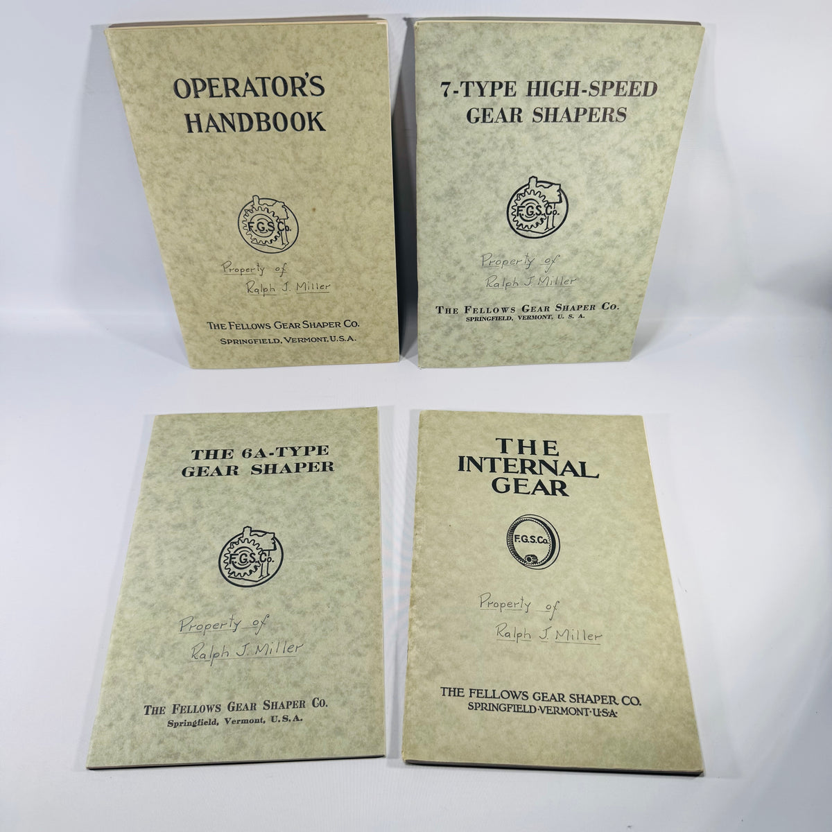Fellows Gear Shaper Manual Bundle 1928 1930 1931 Machine Shop Technical Books