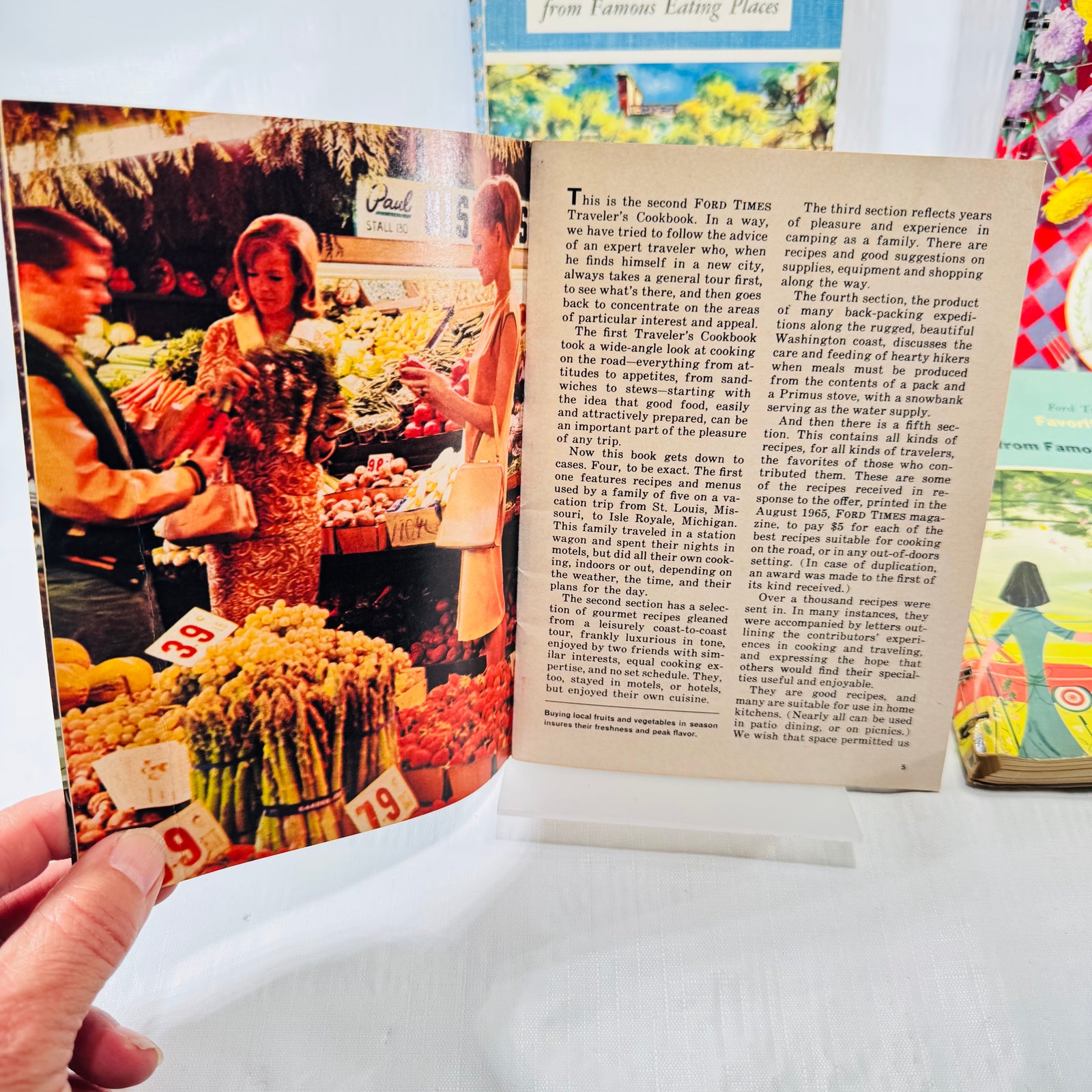 Interior page with a produce market photograph beside introductory text