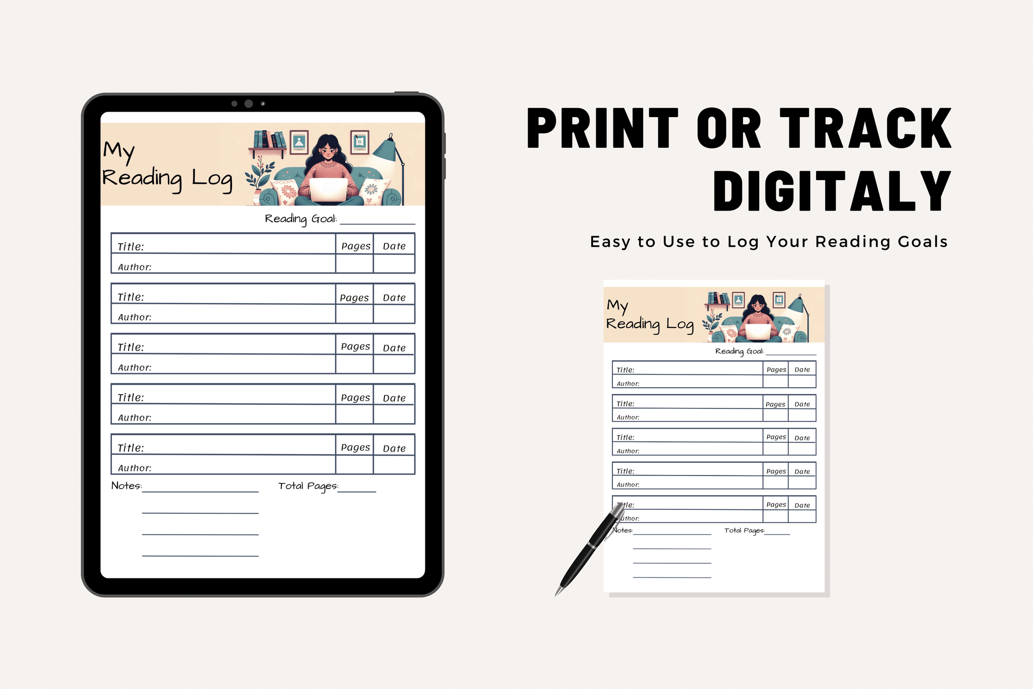 Print Of Reading Log Sheet Printable Blank Reading Log Template PDF
