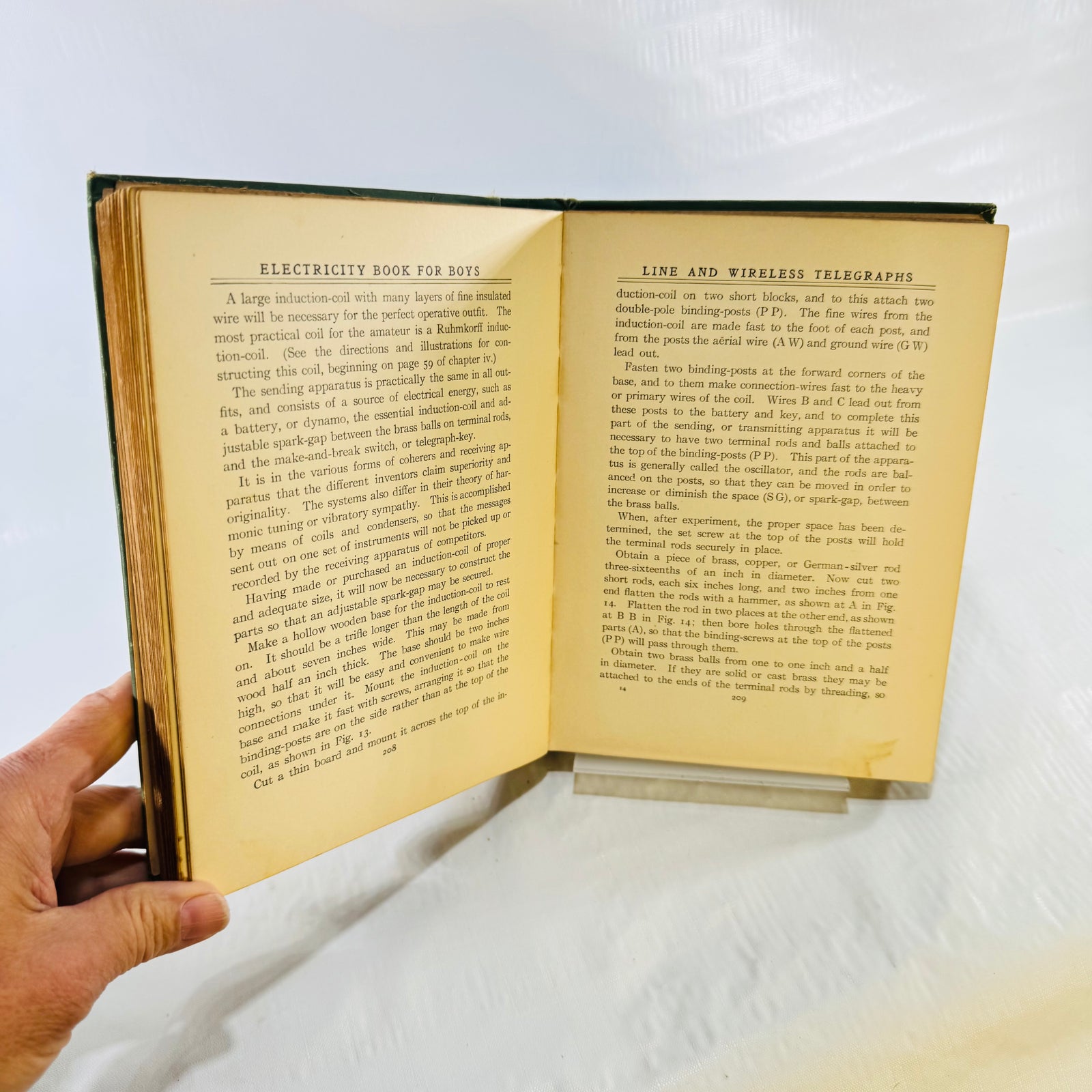 Pages 208 and 209 of the 1907 electricity book