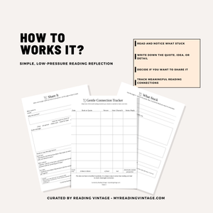 Mindful Sharing Journal Printable | 4-Page Reading Reflection PDF