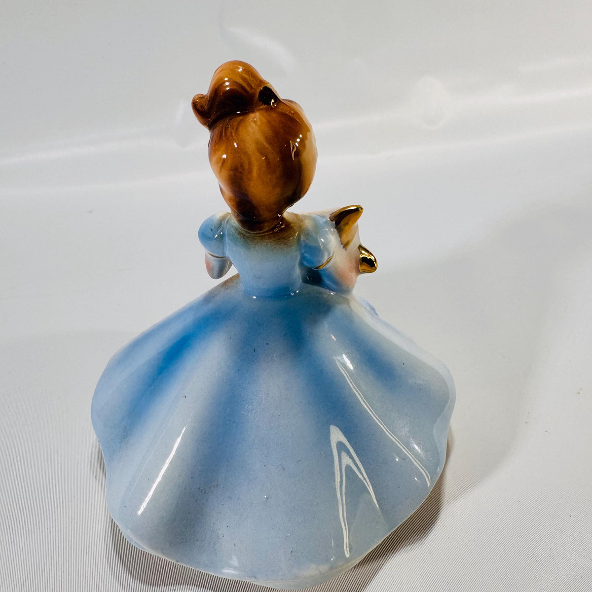 Vintage 1950s Josef Originals April Birthstone Girl Figurine – Faux Diamond Accent
