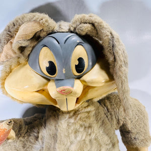 Vintage Mattel Talking Bugs Bunny Plush Toy 1960s – 24-Inch Looney Tunes Collectible with Posed Wire Legs & Carrot Feature
