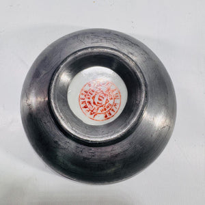 Vintage Hong Kong Cloisonné Enamel Bowl – Floral Motif Metal Base – Small Decorative Trinket Dish – 4×1 Inches