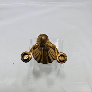 Vintage Italian AngelBrass Small Candle Holder – 3×3″ Marked “Italy”
