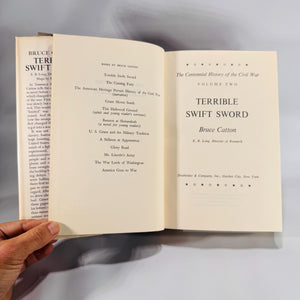 Terrible Swift Sword by Bruce Catton (1963) – Civil War History, Doubleday HC w/ Dust Jacket, Maps, Volume Two