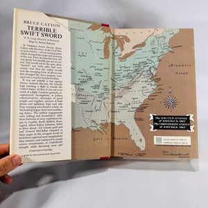 Terrible Swift Sword by Bruce Catton (1963) – Civil War History, Doubleday HC w/ Dust Jacket, Maps, Volume Two
