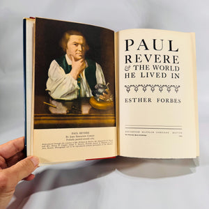 Paul Revere & The World He Lived In by Esther Forbes (1942) – Pulitzer-Prize History, Houghton Mifflin HC w/ Dust Jacket, Map Endpapers