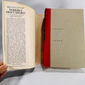 Terrible Swift Sword by Bruce Catton (1963) – Civil War History, Doubleday HC w/ Dust Jacket, Maps, Volume Two