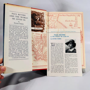 Paul Revere & The World He Lived In by Esther Forbes (1942) – Pulitzer-Prize History, Houghton Mifflin HC w/ Dust Jacket, Map Endpapers