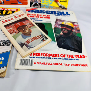 Vintage Baseball Magazines Lot Sports History 1974–1980 Street & Smith Big League + Johnny Bench First Printing