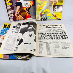 Vintage Baseball Magazines Lot Sports History 1974–1980 Street & Smith Big League + Johnny Bench First Printing
