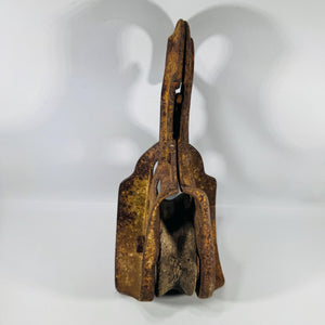 Vintage Cast Iron Barn Pulley with Hook | Rustic Farmhouse Industrial Decor | Heavy Spoked Wheel Farm Hardware