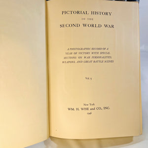 Pictorial History of the 2nd World War 8 Vol late 1940s-Reading Vintage
