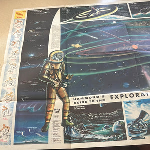 Hammond's Guide to The Exploration of Space 1960s-Reading Vintage