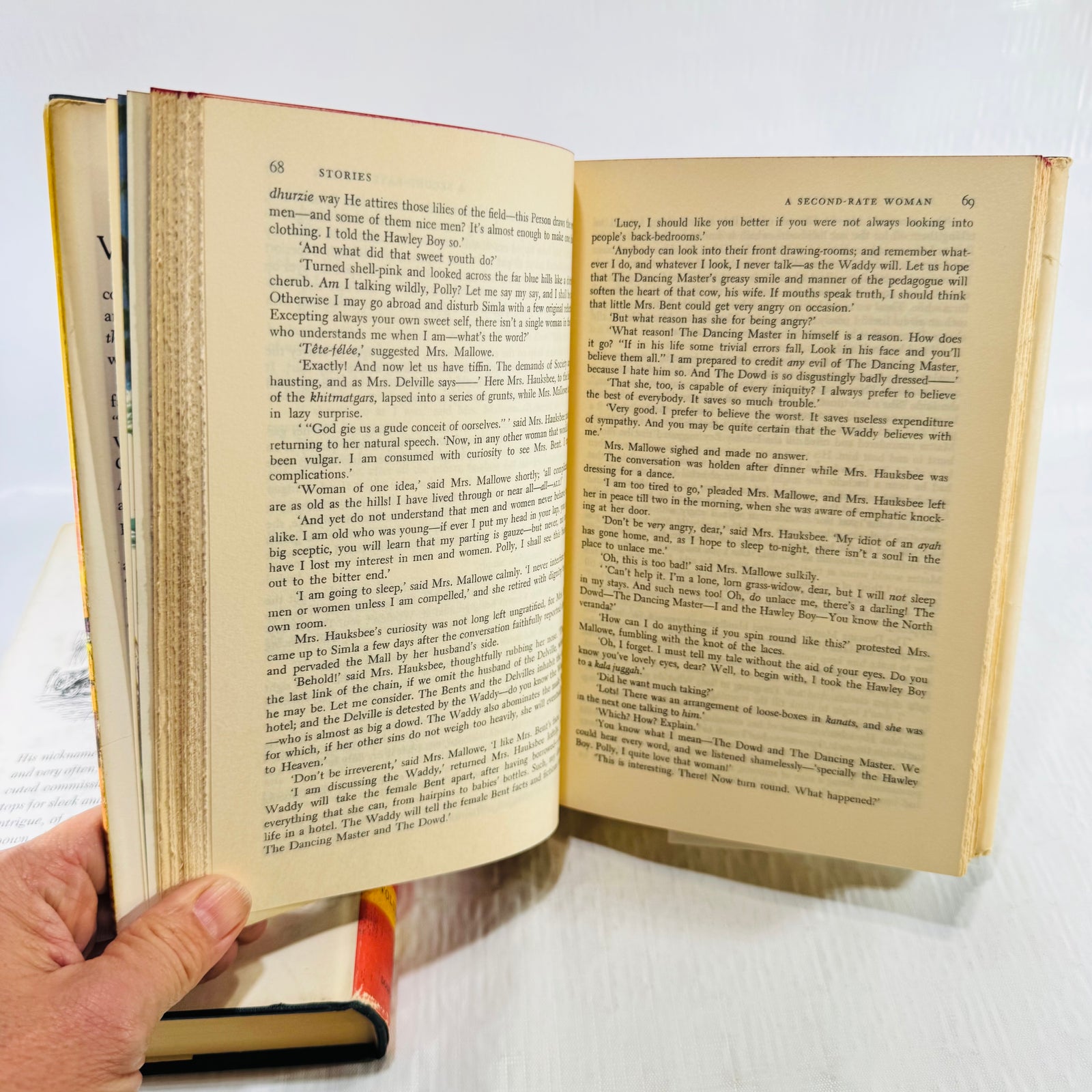 A Second-Rate Woman story opening on pages 68 and 69