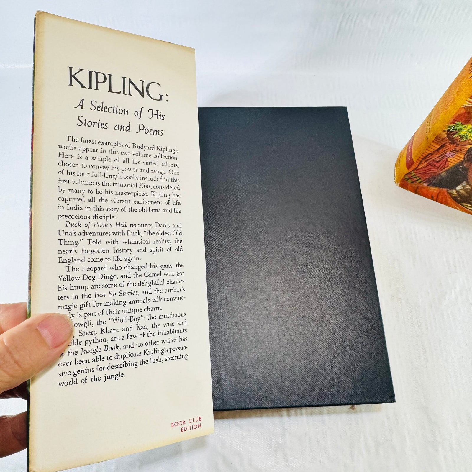 Volume I jacket flap printed Book Club Edition above the black cloth cover