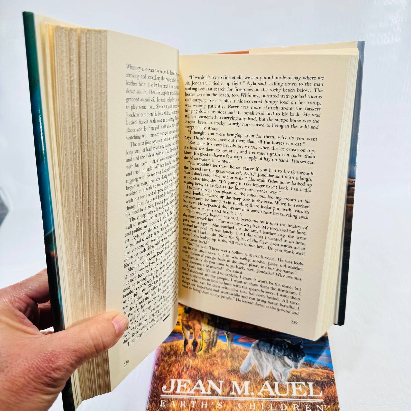 Interior text pages 238 and 239 of the novel