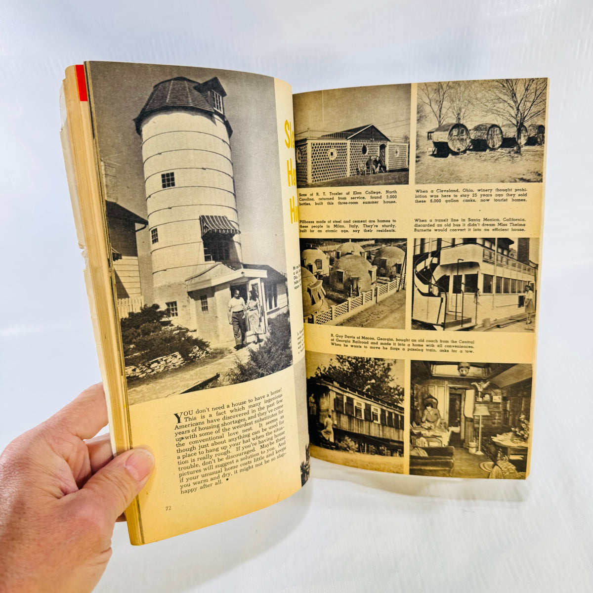 December 1952 Mechanix Illustrated magazine unusual houses article