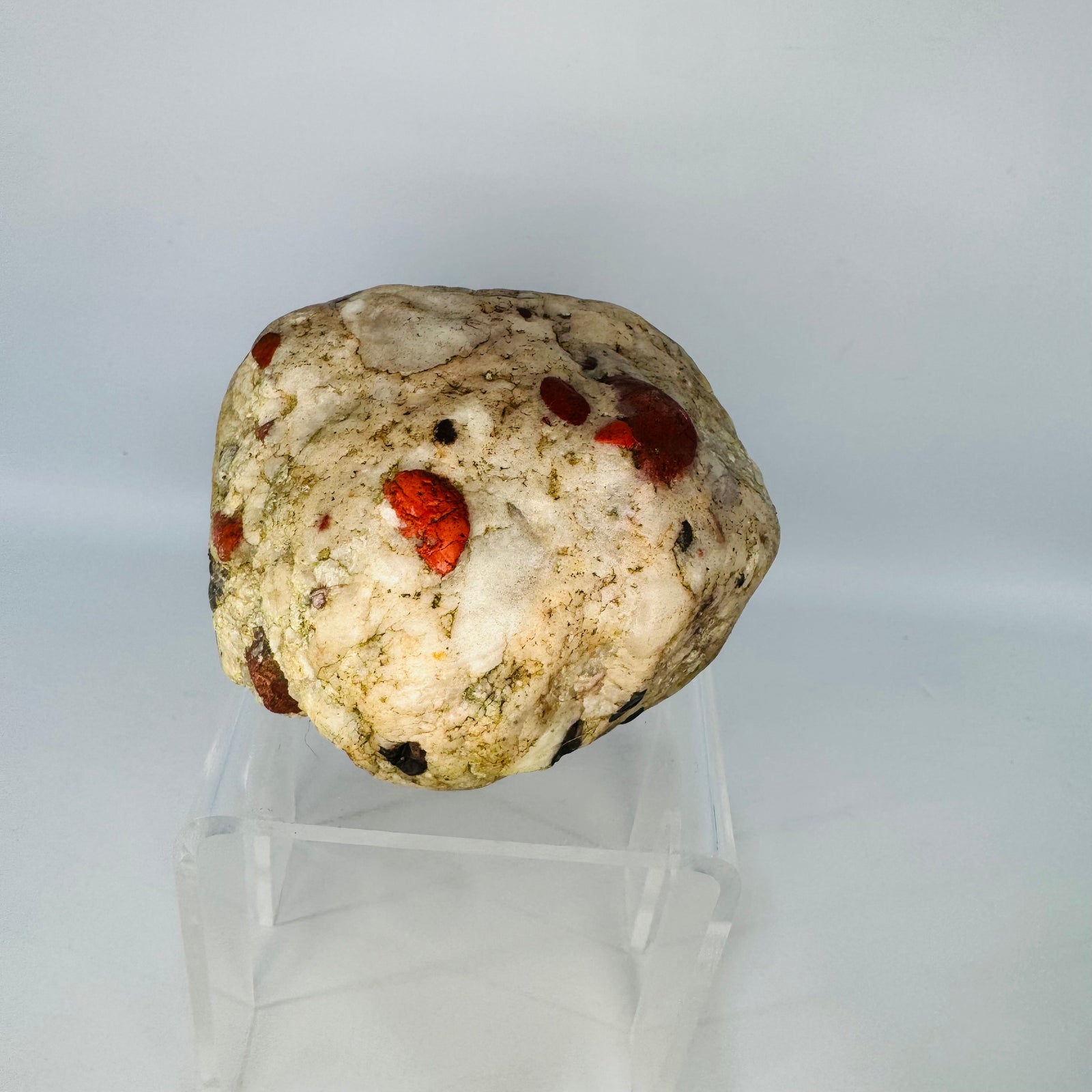 Michigan Puddingstone Specimen | Great Lakes Jasper Conglomerate Display Stone