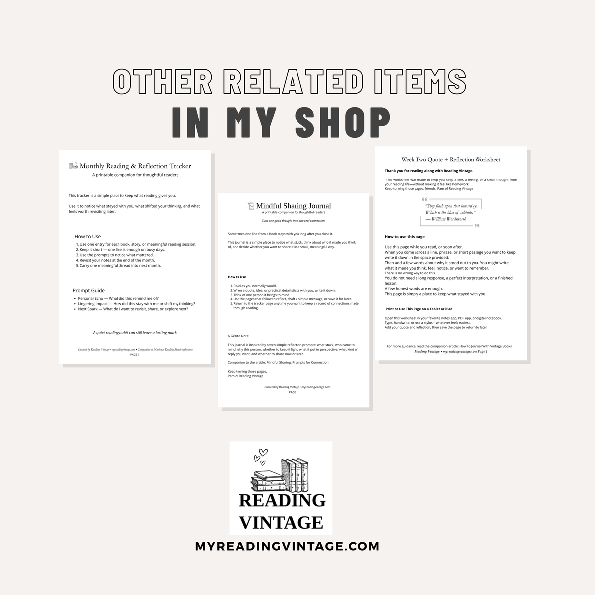 Shelf Refresh Worksheet | 2-Page Printable PDF