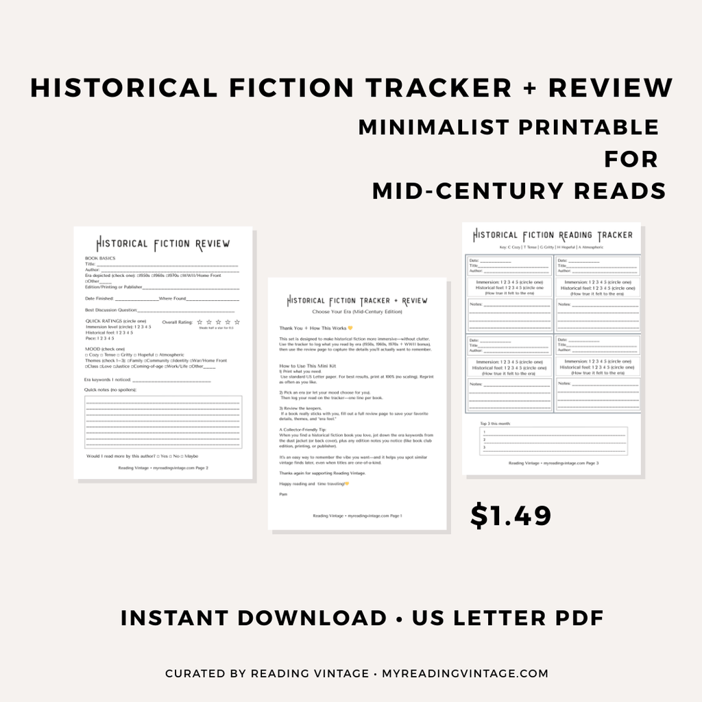 Historical Fiction Tracker + Review (Choose Your Era — Mid-Century Edition)