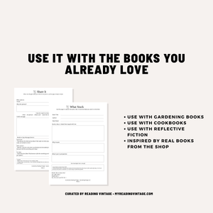 Mindful Sharing Journal Printable | 4-Page Reading Reflection PDF