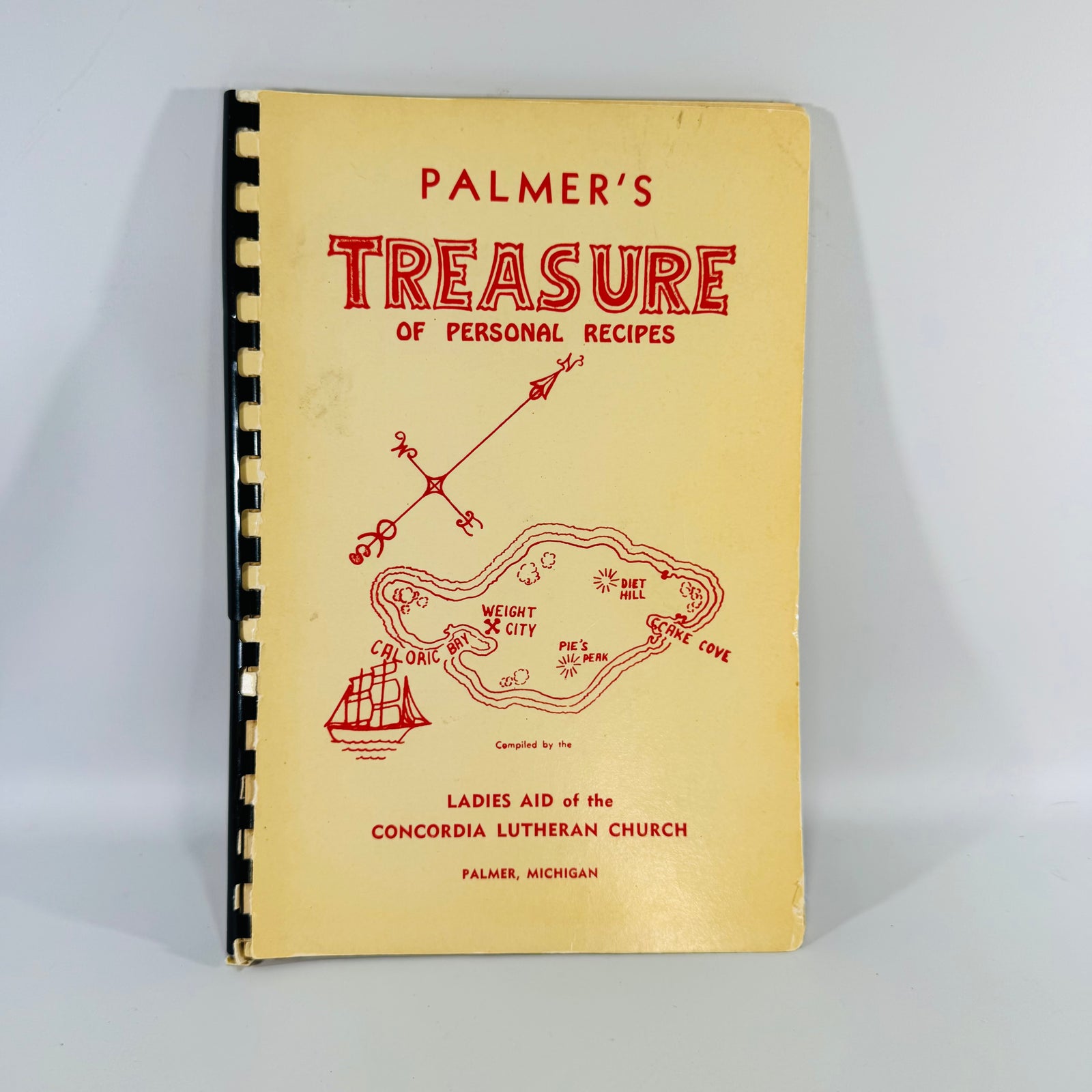 Vintage Church Cookbook Palmer Michigan Concordia Lutheran Church Recipe Book