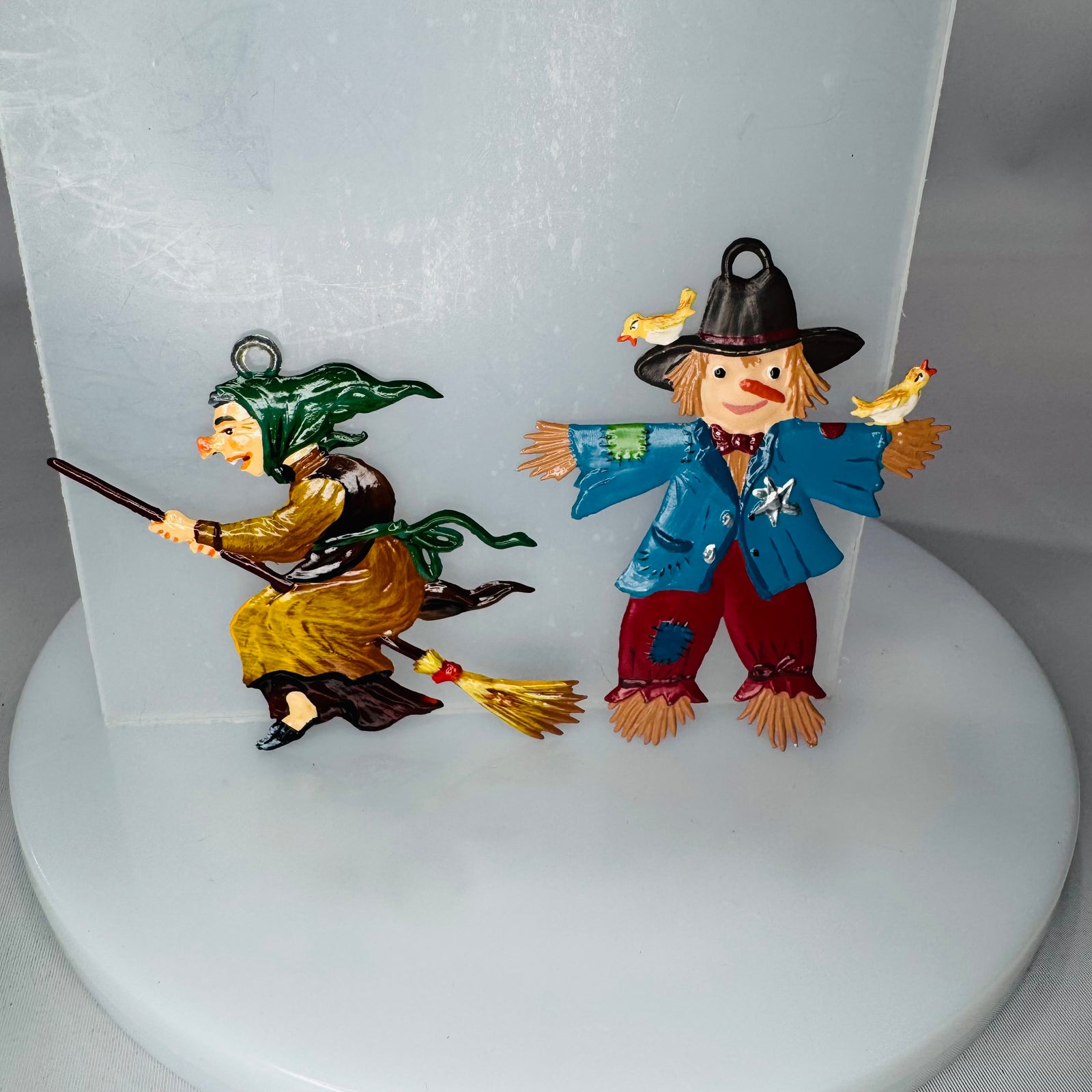 Wilhelm Schweizer German pewter Halloween ornaments 