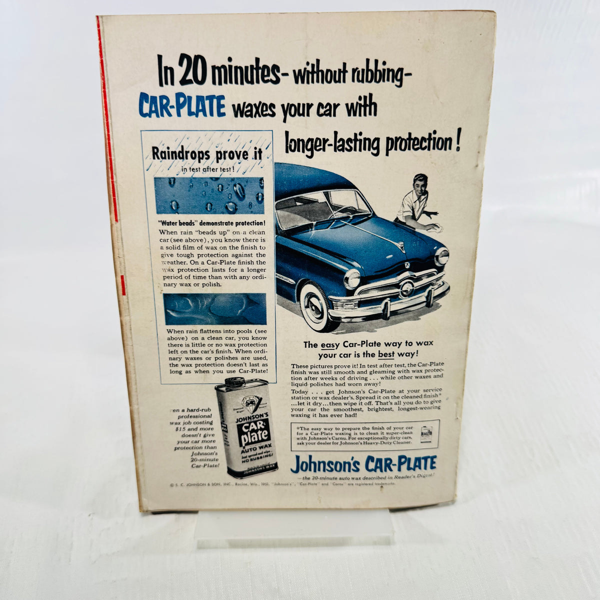 Popular Science Monthly July 1951 back cover ad