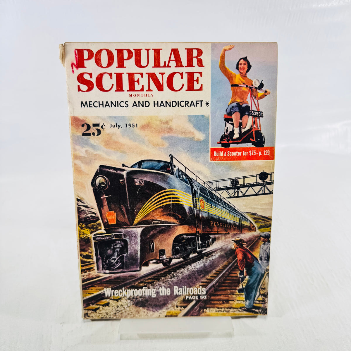 Popular Science Monthly July 1951 front cover