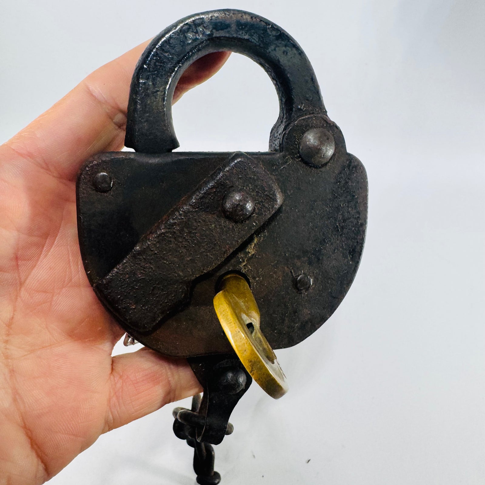Boston & Maine B&M RR 1928 Railroad Padlock with Key Chain