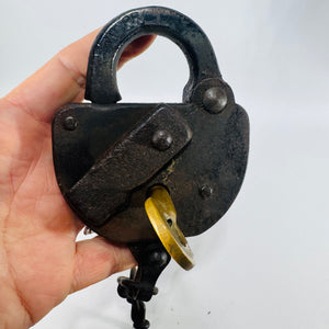 Boston & Maine B&M RR 1928 Railroad Padlock with Key Chain