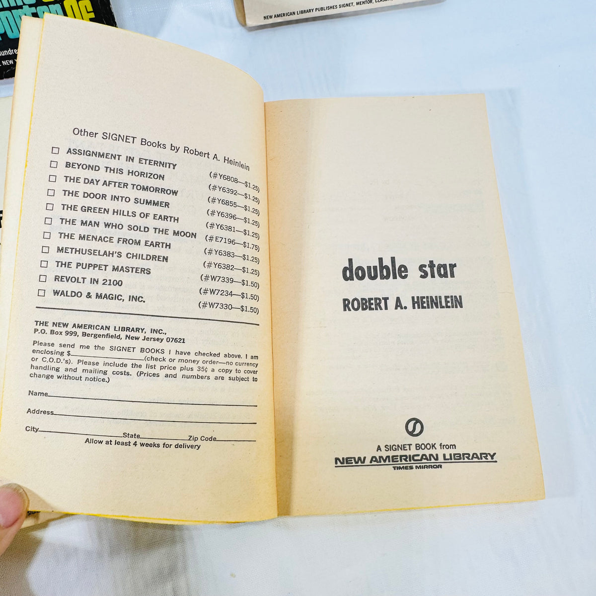 Double Star by Robert A. Heinlein title page