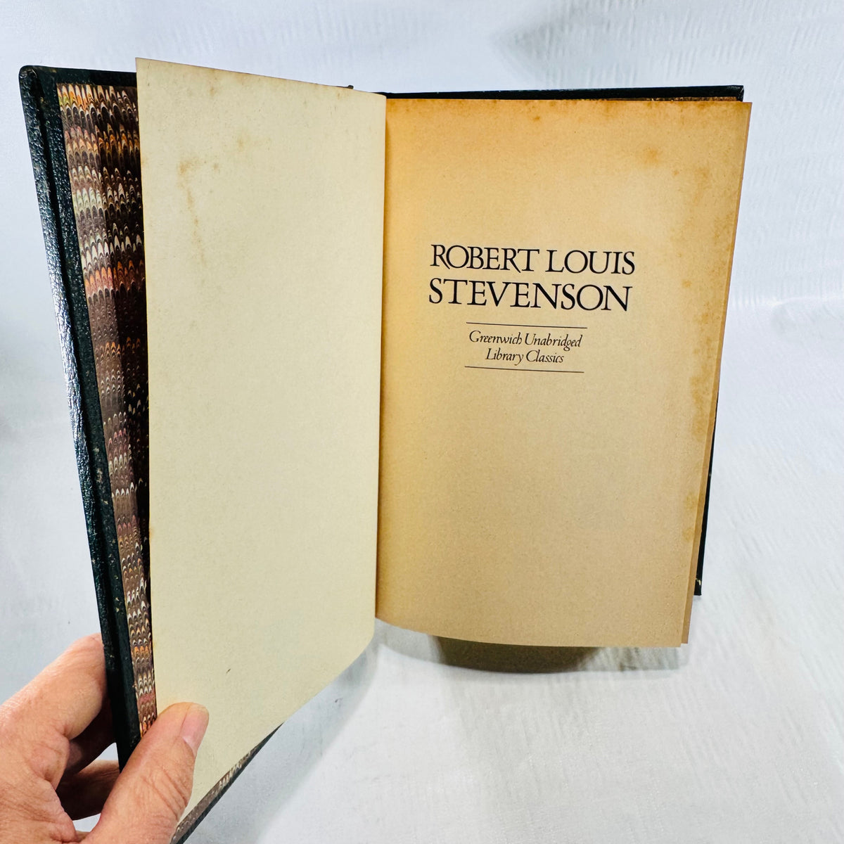 Robert Louis Stevenson Greenwich Unabridged Classics 1983 half title page