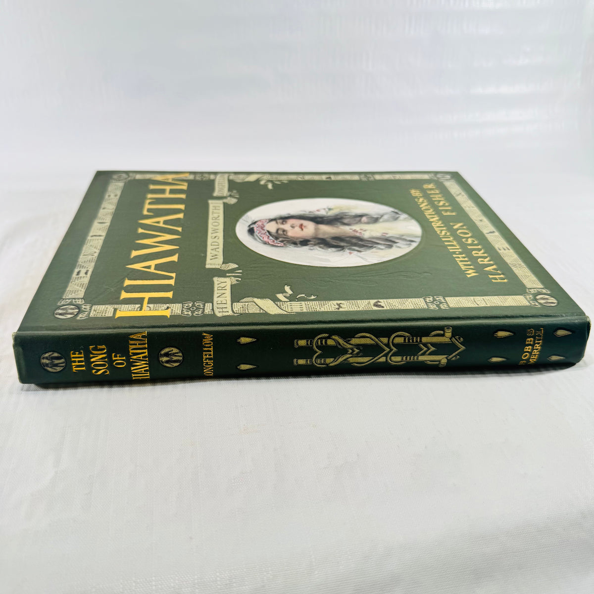 Front cover and gilt spine with Bobbs Merrill printed at the foot