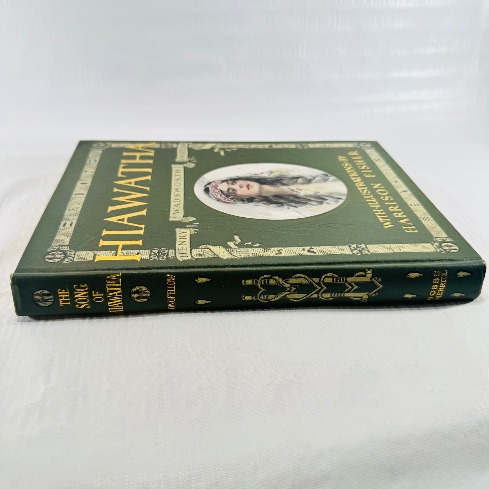 Front cover and gilt spine with Bobbs Merrill printed at the foot