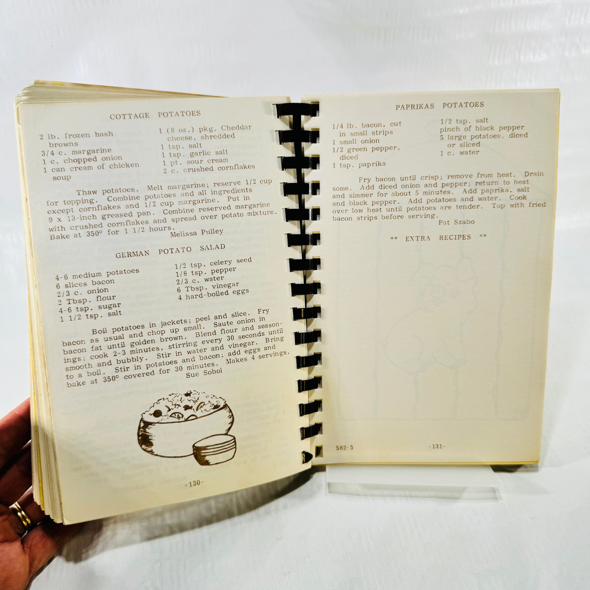 Cottage Potatoes and Paprikas Potatoes recipes, pages 130 and 131