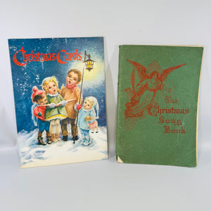 Vintage Christmas Song Books Set of 2 Christmas Carols Booklet and 1929 Christmas Song Book