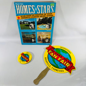 Music City's Homes of the Stars — Country Music Bundle H. Jackson Brown, Jr. | 1975 & 1977 | Vintage Nashville Memorabilia