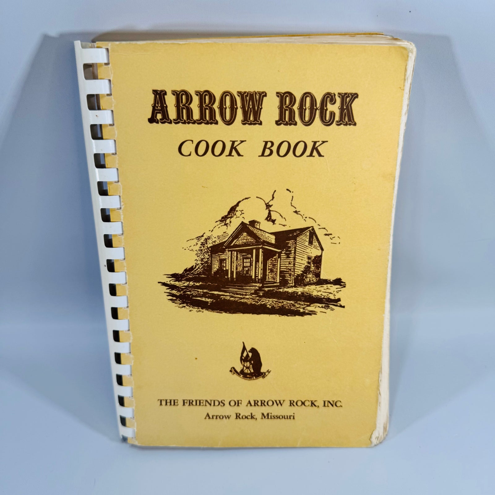 Vintage Missouri Community Cookbook Arrow Rock Cook Book 1965 Plastic Comb Binding