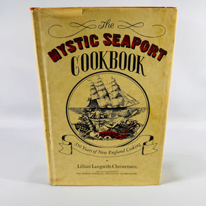 Vintage Mystic Seaport Cookbook Lillian Langseth-Christensen Hardcover 1970 New England Cooking